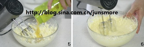 榴莲芝士蛋糕的做法步骤5-6