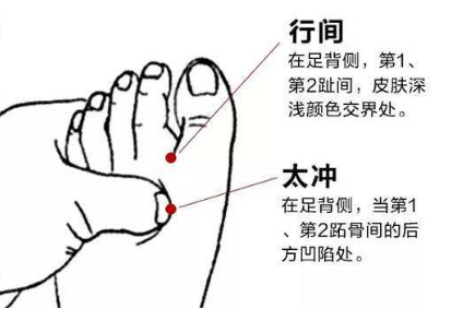 行间穴的功效与作用，行间的准确位置图