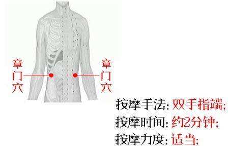 章门穴的功效与作用，章门的准确位置图片