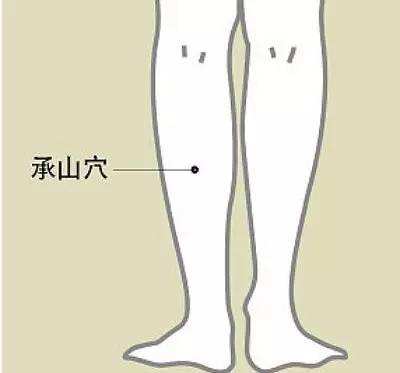 承山穴的功效，承山穴的准确位置图