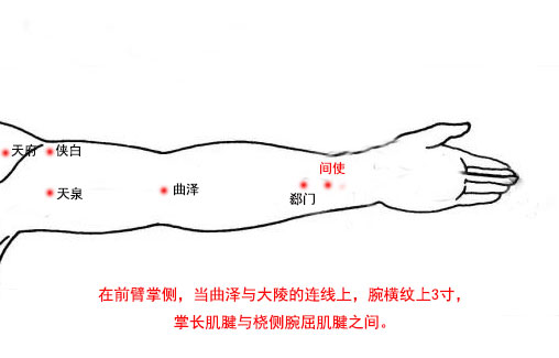 间使穴怎么找最简单，间使的准确位置图和作用