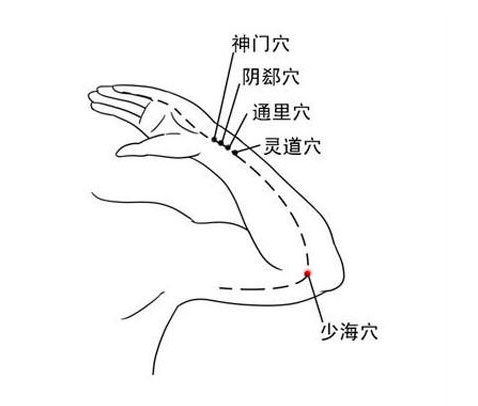 少海穴的定位和主治，少海的准确位置图和作用