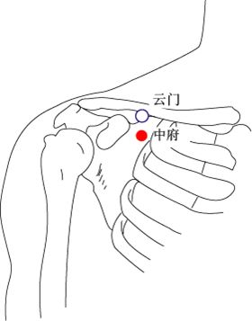 找云门穴的最笨方法，云门的准确位置图和作用